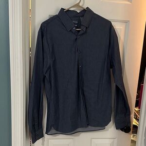 Van Heusen Dark Gray Slim Fit Shirt